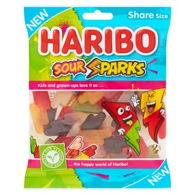Haribo Sour Sparks - 12 x 160g Share Bags