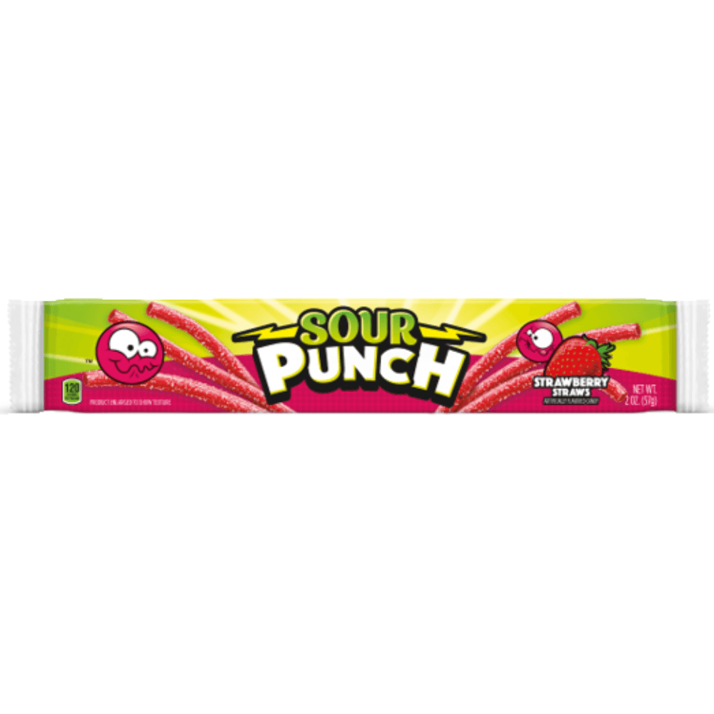Sour Punch Strawberry Straws 57g