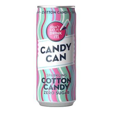 Candy Can Sparkling Cotton Candy Flavour - 12 x 330ml Cans
