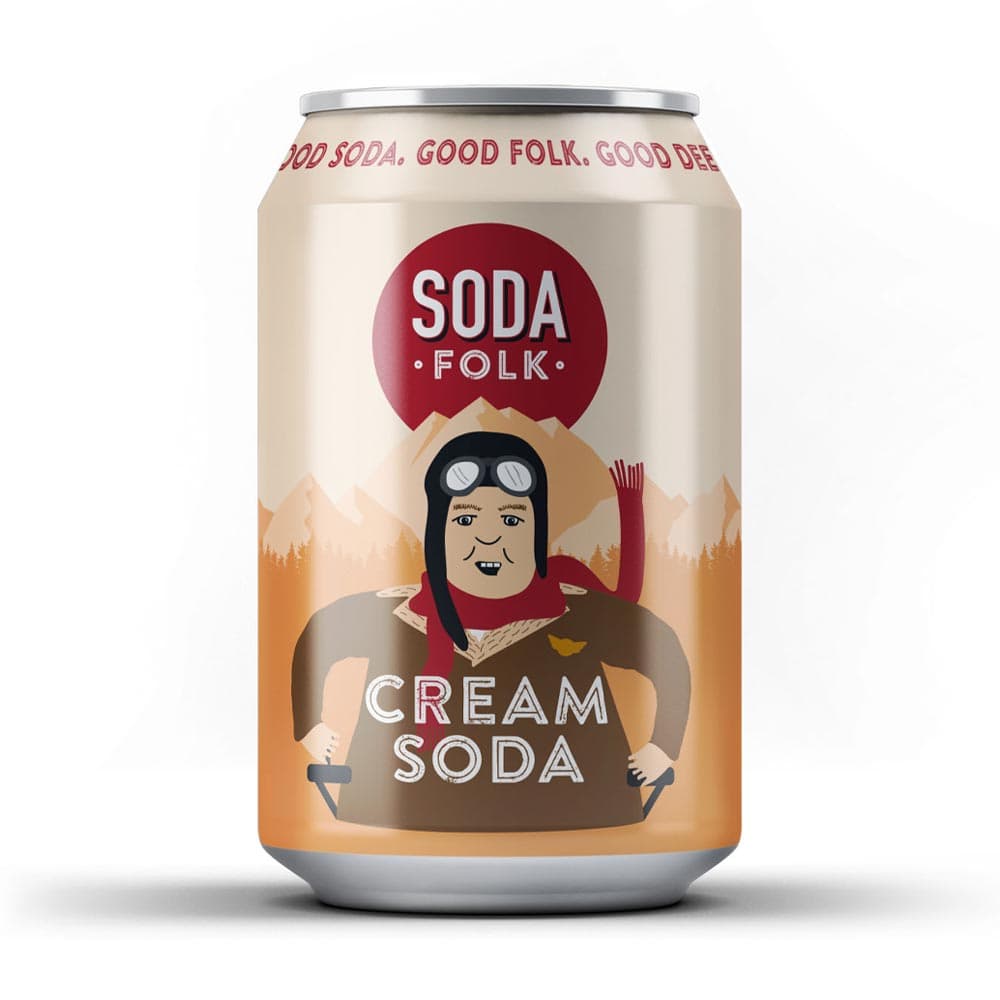 Soda Folk Cream Soda Can 330ml
