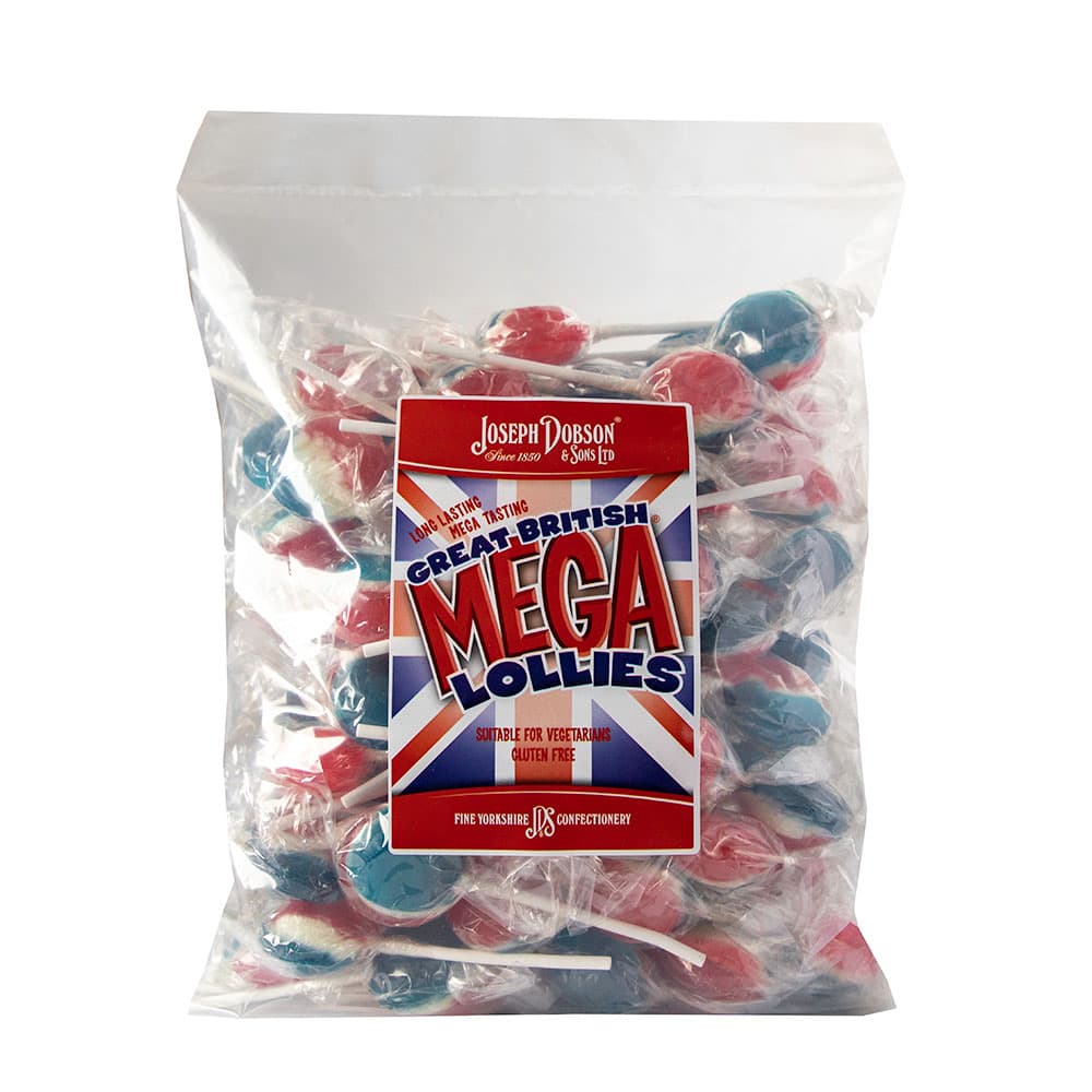 Dobsons Wrapped Great British Mix Mega Lollies 1.9kg