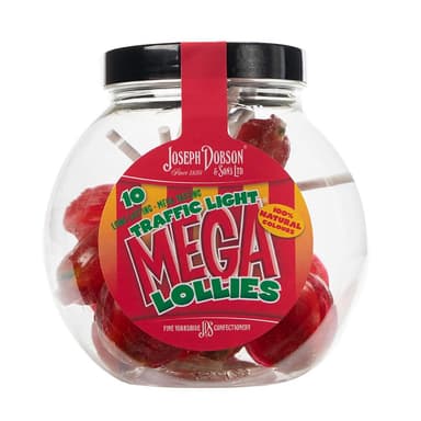 Dobsons Traffic Light Mega Lollies - 6 x 225g Gift Jars