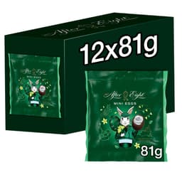 After Eight Dark Mint Chocolate Easter Mini Eggs Sharing Bag 81g 
