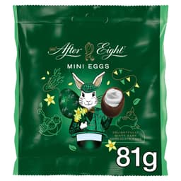 After Eight Dark Mint Chocolate Easter Mini Eggs Sharing Bag 81g 