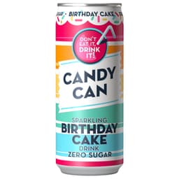 Candy Can Sparkling Birthday Cake Zero Sugar Can 330ml