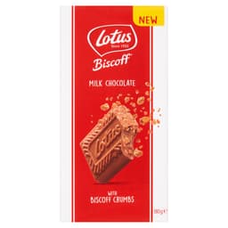 Lotus Biscoff Milk Chocolate Bar 180g