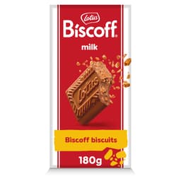 Lotus Biscoff Milk Chocolate Bar 180g