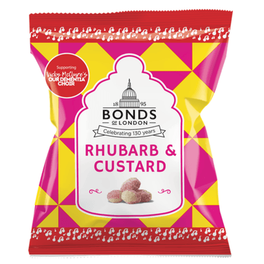 Bonds Rhubarb & Custard - 12 x 130g Bags