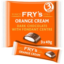 Fry's Orange Cream Chocolate Bar 3 Pack 147g