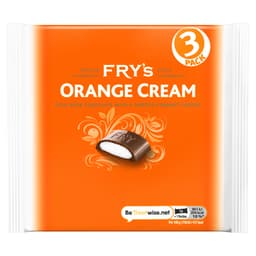 Fry's Orange Cream Chocolate Bar 3 Pack 147g