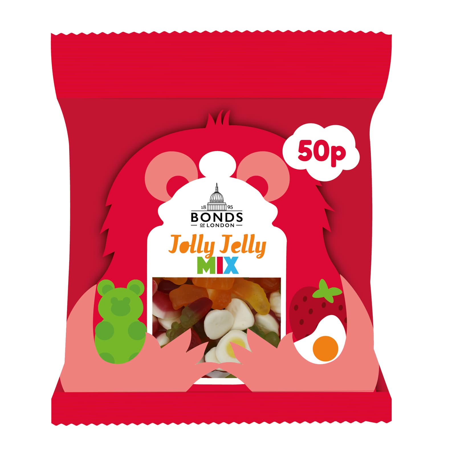 Bonds Jolly Jelly Mix Treat Bags 50g 50p PMP