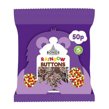 Bonds Rainbow Buttons - 20 x 40g Treat Bags