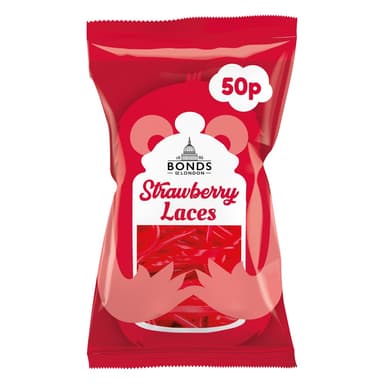 Bonds Strawberry Laces - 24 x 40g Bags
