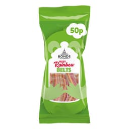 Bonds Fizzy Rainbow Belts 50p PMP 40g Bags