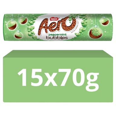 Aero Bubbles Peppermint Chocolate - 15 x 70g Tubes