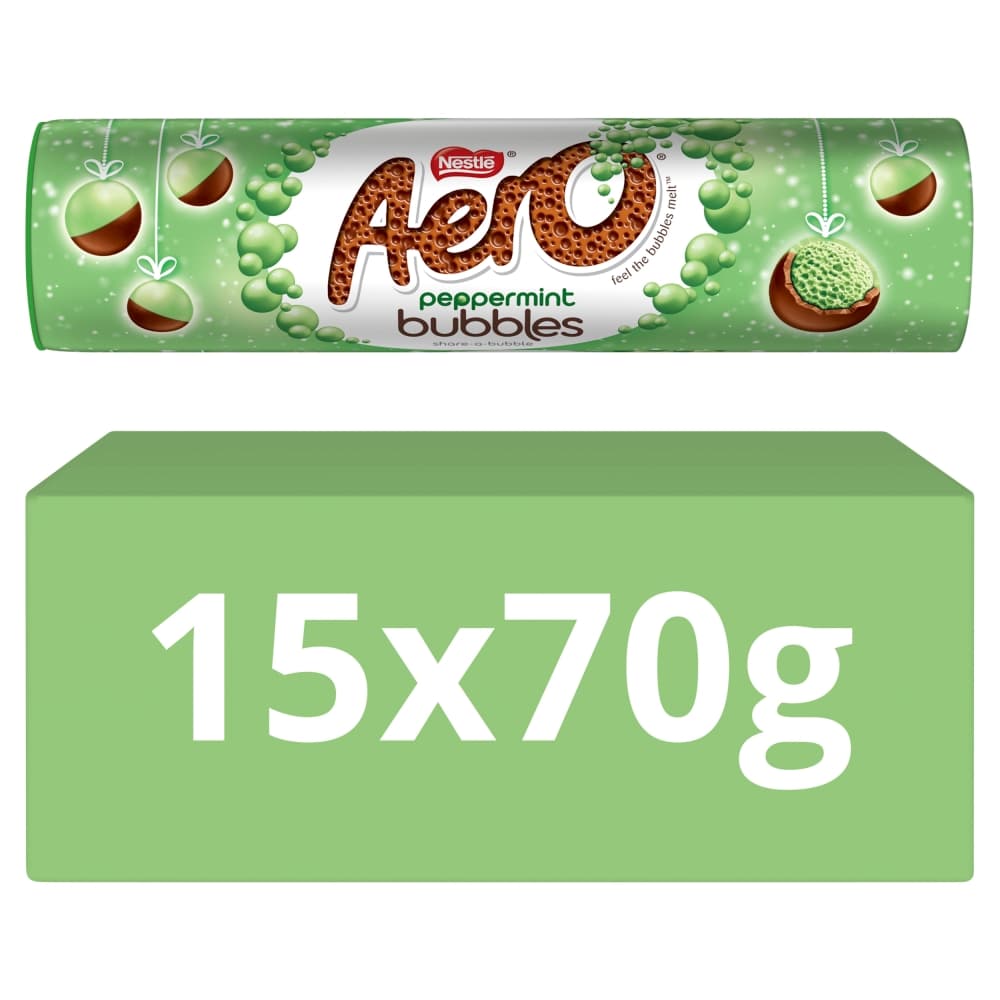 Aero Bubbles Peppermint Chocolate Giant Tube 70g
