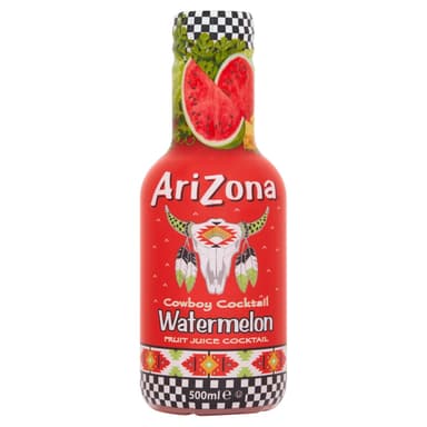AriZona Cowboy Cocktail Watermelon Fruit Juice Cocktail - 6 x 500ml Bottles