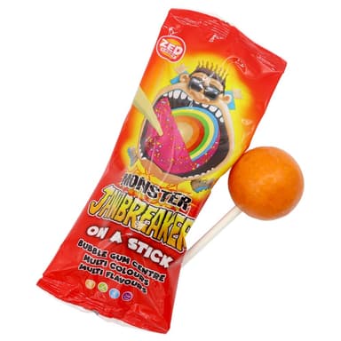 Zed Candy Monster Jawbreaker On A Stick - 20 x 60g Lollipops
