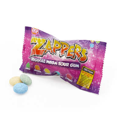 Zed Candy Zappers Original Mega Sour Gum - 24 x 50g Bags