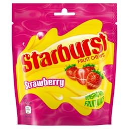 Starburst Strawberry Fruit Chews Sweets Pouch Bag  