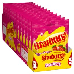 Starburst Strawberry Fruit Chews Sweets Pouch Bag 