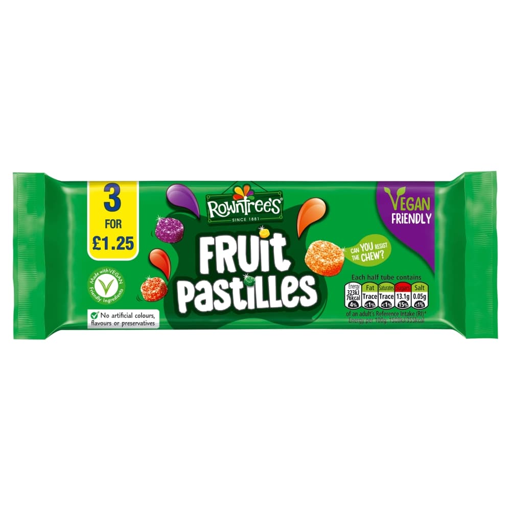Rowntree's Fruit Pastilles 3 Pack Multipack 42.8g £1.25 PMP