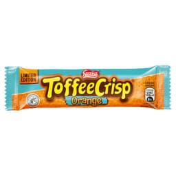 Toffee Crisp Orange Milk Chocolate Bars 4 Pack 124g