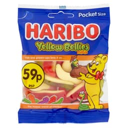 Haribo Yellow Bellies Minis 60g 59p PMP