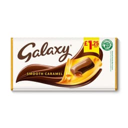 Galaxy Smooth Caramel & Milk Chocolate Block Bar 135g £1.25 PMP