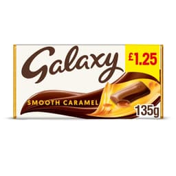 Galaxy Smooth Caramel & Milk Chocolate Block Bar £1.25 PMP 135g