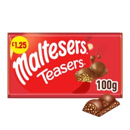 Maltesers Teasers Milk Chocolate & Honeycomb Block Bar 100g £1.25 PMP