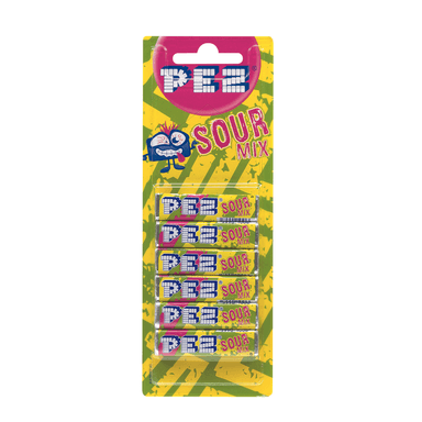 Pez Sour Refill 6 Pack - 18 x 51g Packs