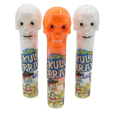 Crazy Candy Factory Sour Skull Sprays â€“ 12 x 50ml Bottles