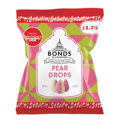 Bonds Pear Drops Bags - 12 x 130g Bags