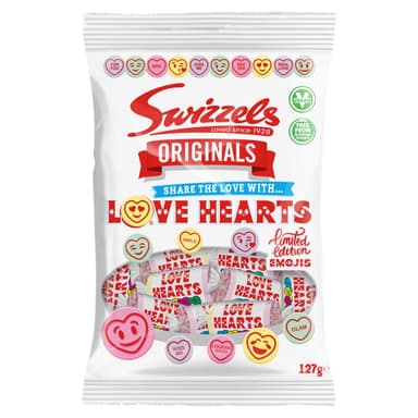 Swizzels Originals Love Hearts Bag - 12 x 127g Bags