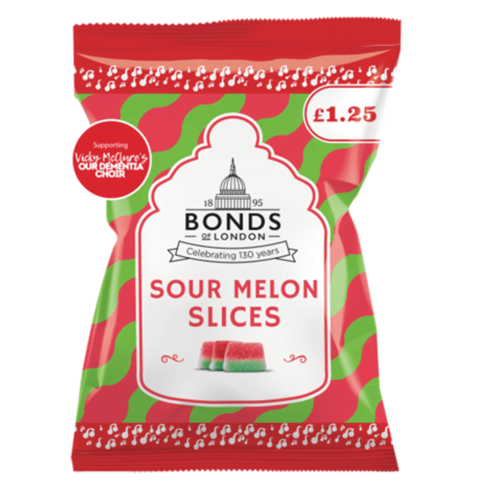 Bonds Sour Melon Slices Bags 130g £1.25 PMP