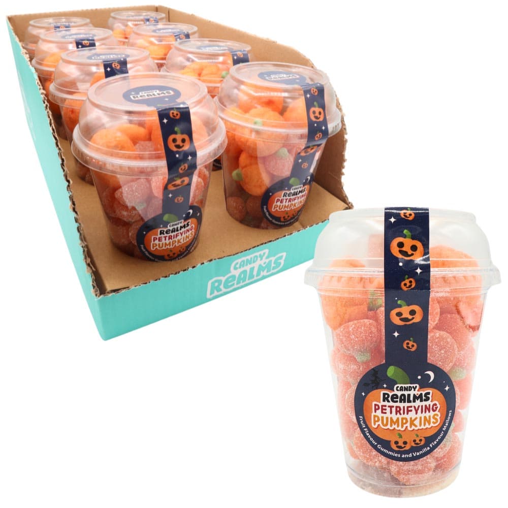 Candy Realms Petrifying Pumpkins Candy Cup 230g 