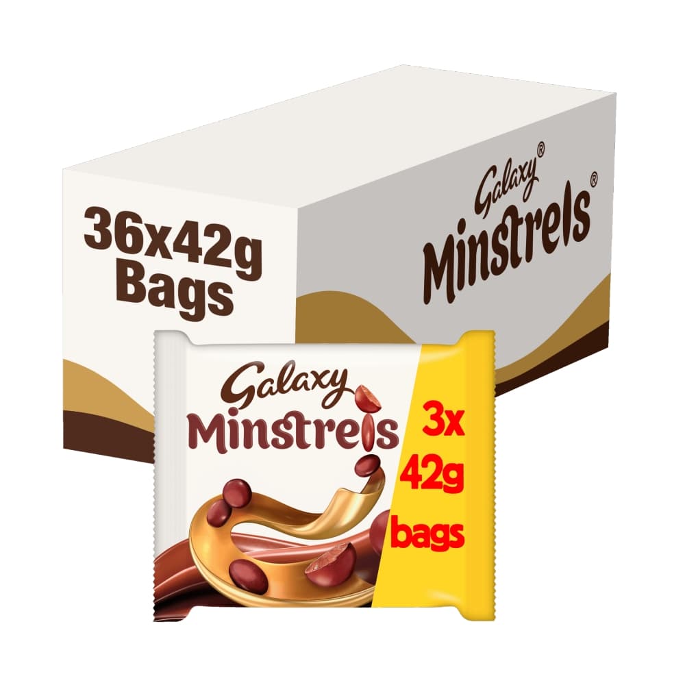 Galaxy Minstrels Milk Chocolate Buttons 3 Pack Multipack 126g