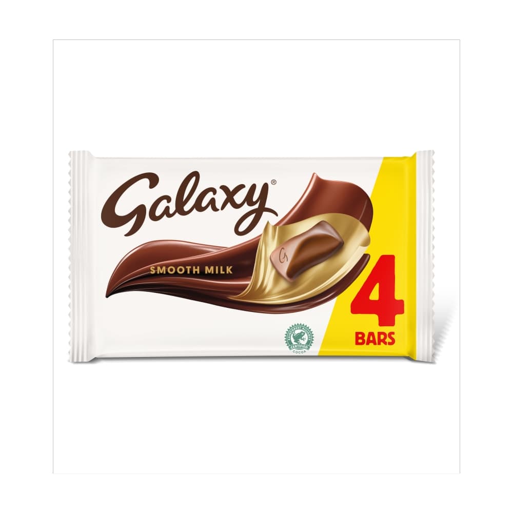 Galaxy Smooth Milk Chocolate Snack Bars Multipack 4 x 42g