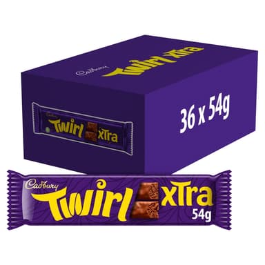 Cadbury Twirl Xtra - 36 x 54g Bars