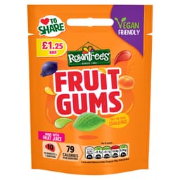 Rowntree's Fruit Gums Sweets Sharing Bag 120g PMP £1.25
