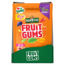 Rowntree's Fruit Gums Sweets Sharing Bag 120g PMP £1.25