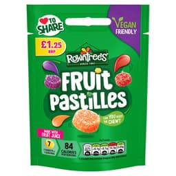 Rowntree's Fruit Pastilles Sweets Sharing Bag 114g PMP £1.25
