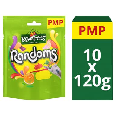 Rowntree's Randoms Sweets Sharing Bag - 10 x 120g Bags