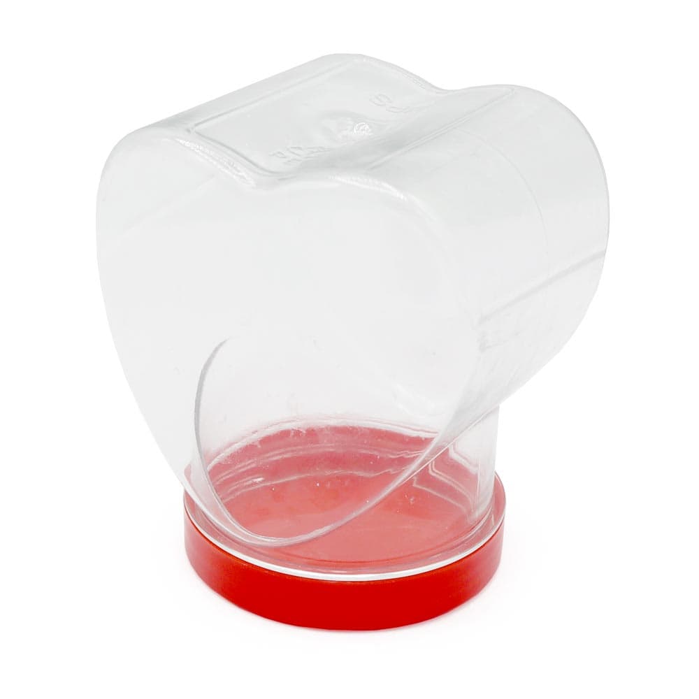 Heart Shape Jar With Red Lid 500ml (Empty)