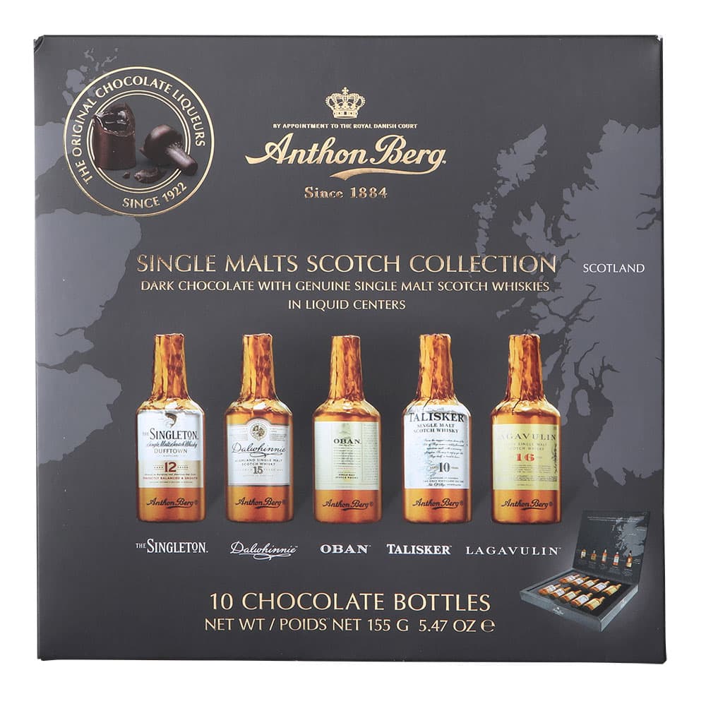Anthon Berg Single Malt Whisky Liqueurs 10 Pieces 155g