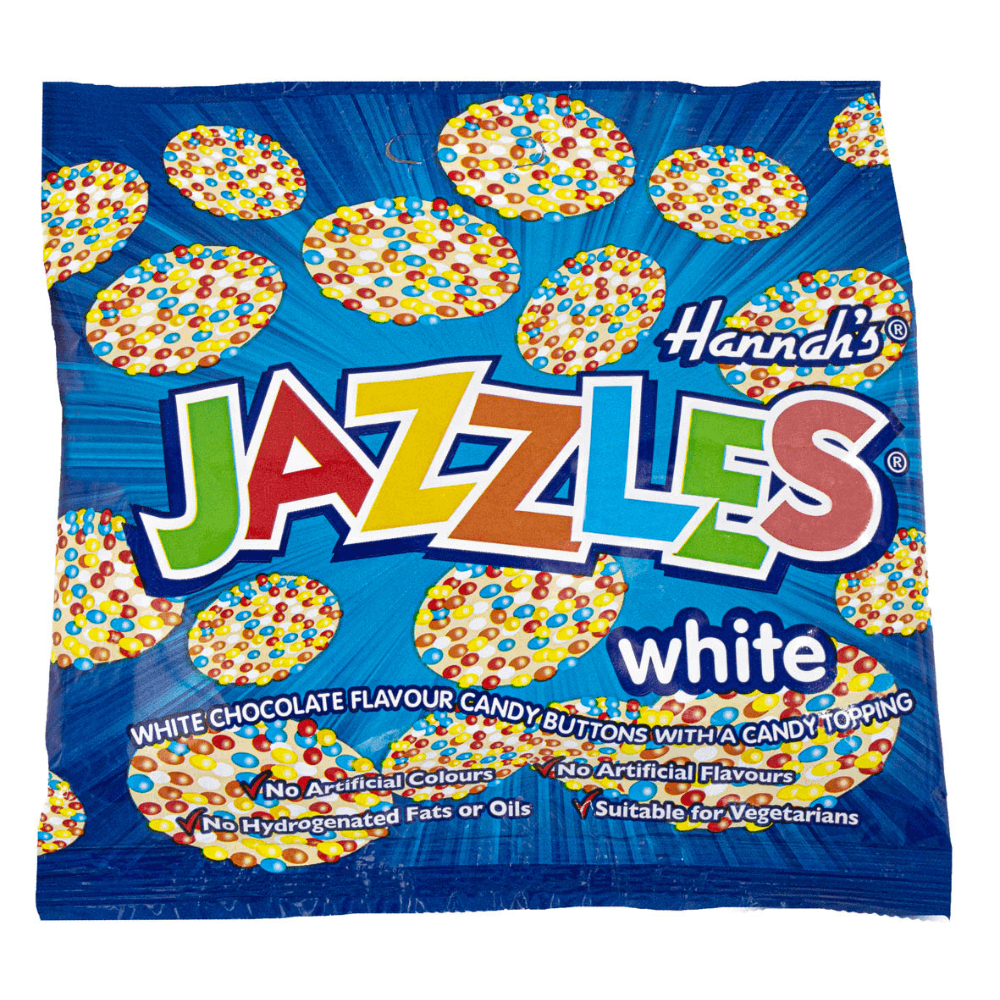Hannah's White Jazzles Bag 140g