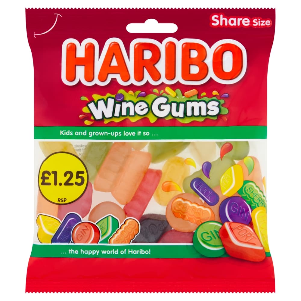 Haribo Wine Gums 140g £1.25 PMP