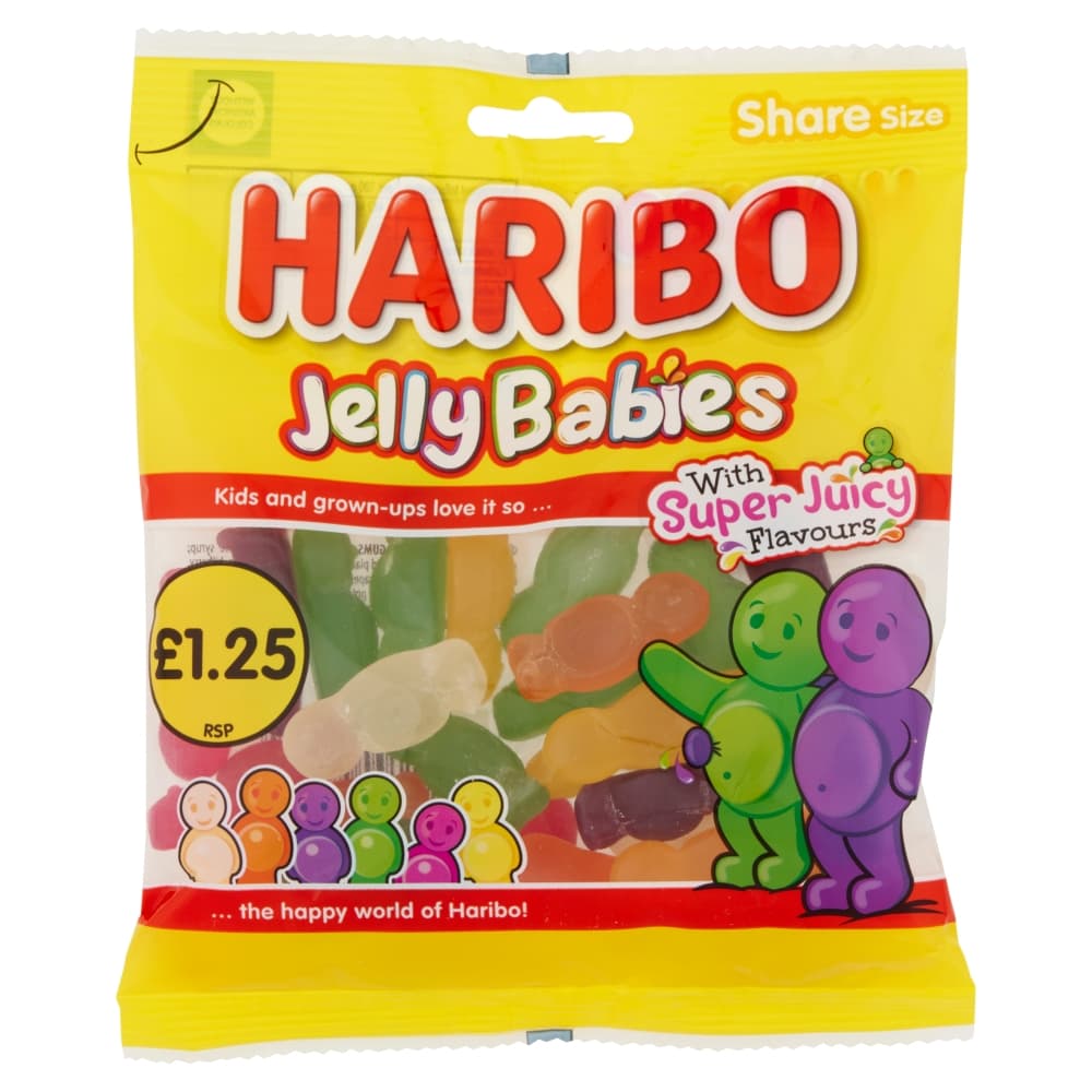 Haribo Jelly Babies Bags 140g £1.25 PMP