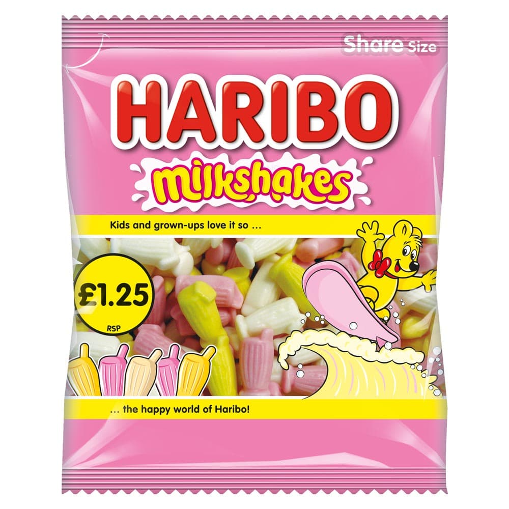 Haribo Milkshakes Share Bag 140g £1.25 PMP